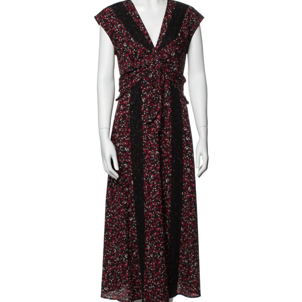 THAKOON Floral Print Long Dress Size: M | US 6